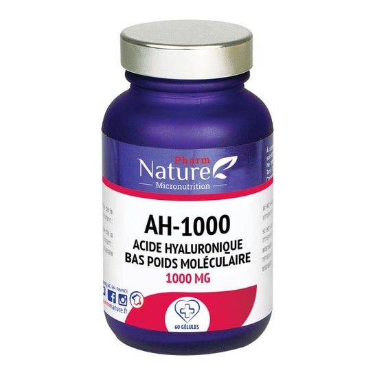Pharm Nature AH-1000 Acide Hyaluronique 1000mg 60 Gélules