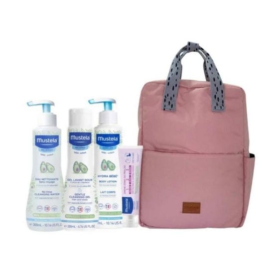 Mustela Pack Bebé Mochila Maternidad Rosa