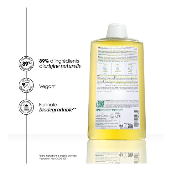 Klorane Shampooing Légèreté Au Cédrat 400ml