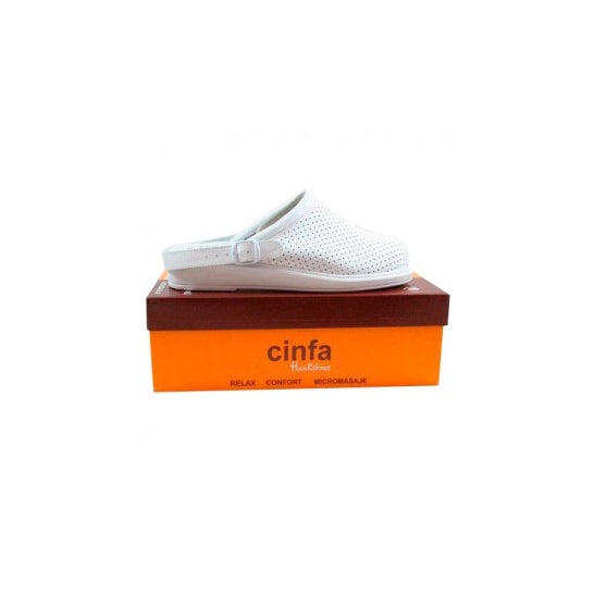 Chaussures Hankshoes Clog Cinfa blanc chaussures confort N42