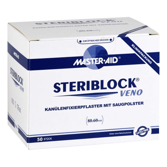 Master-Aid Steriblock Veno Apósitos 80x60mm 50uds
