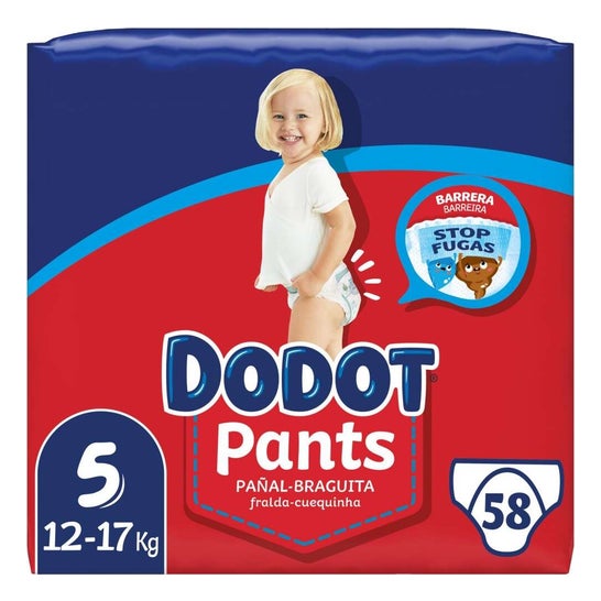 Dodot Pants Jumbo Dry Baby Rouge Taille 5 12-17kg 58uts
