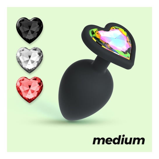 Crushious Cuore Plug Anal Medium 4 Bijoux Interchangeables 1 Unité