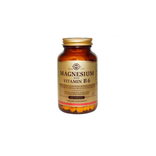 Solgar Magnésium avec Vitamine B6 250 comprimés