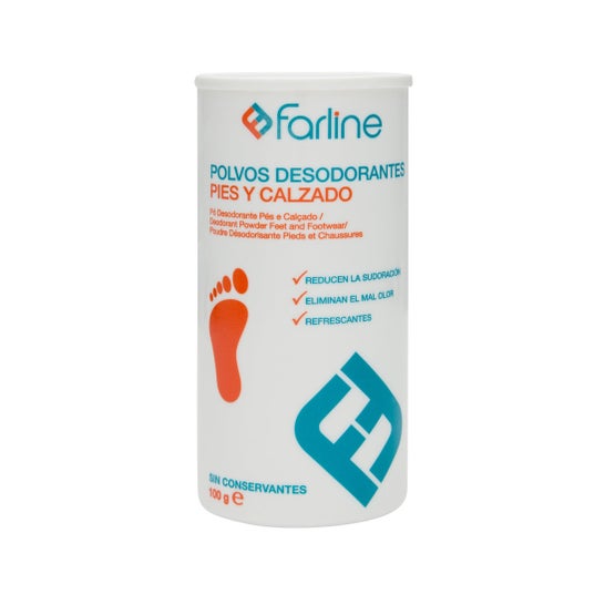 Farline Poudre désodorisante pour les pieds 100g