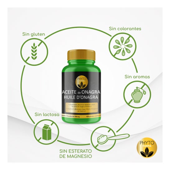 Phytofarma Evening Primrose + Vitamine E 450 perles