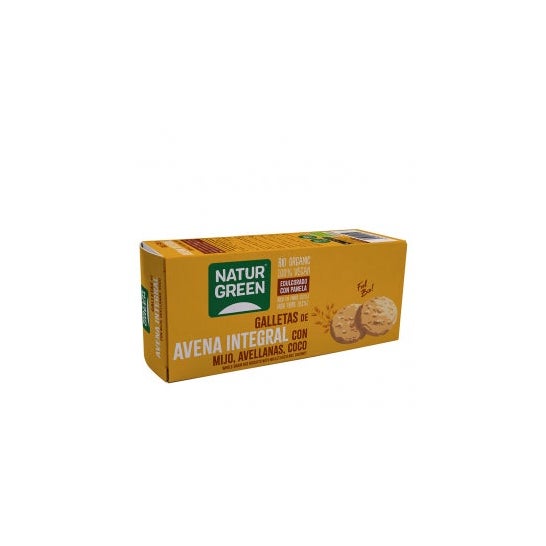 Naturgreen Biscuit Complet Avoine Millet Noisette Coco Bio 140g