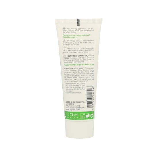 Logona Dentifrice menthe extra-fraîche 75ml