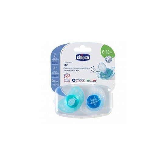 Sucette Chicco Physioair Bleu Silicone 6-12