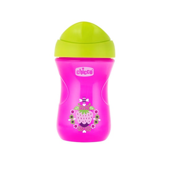 Chicco Easy Cup Tasse Rose 2 en 1 +12m 266ml 1ut