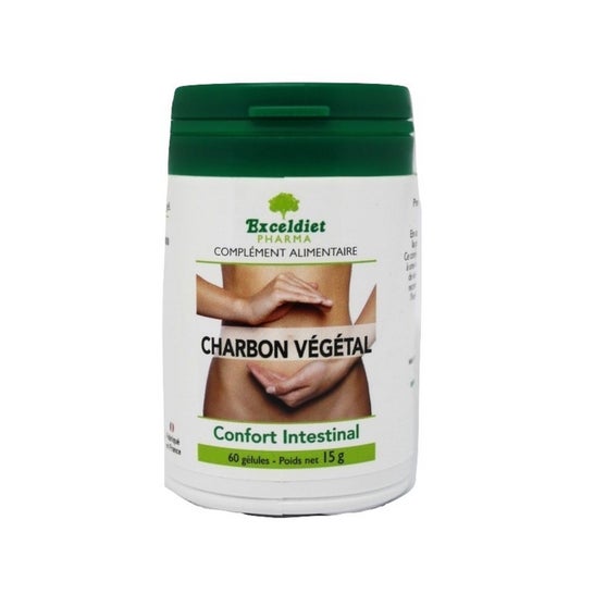 Exceldiet Pharma Charbon Végétal Confort intestinal 60 Gélules