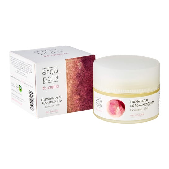 Amapola Biocosmetics Crème Régénérante à la Rose Musquée 50ml