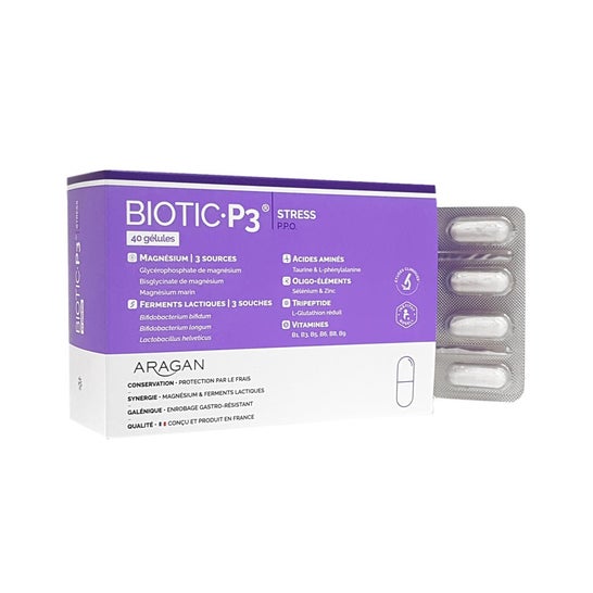Aragan Biotic P3 Stress Ppo 40 gélules