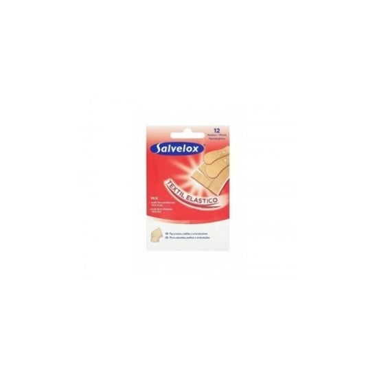Salvelox autocollant de pansement en tissu assorti 12 Unités