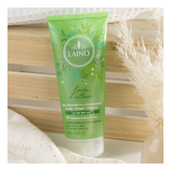 Laino Envie D'Ailleurs Gel Douche 3 En 1 Thé Vert Bio 200ml