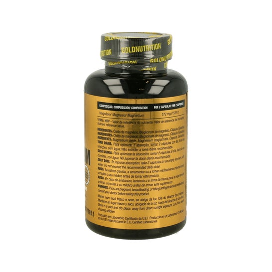 Gold Nutrition Magnésium 600 mg 60 Gélules