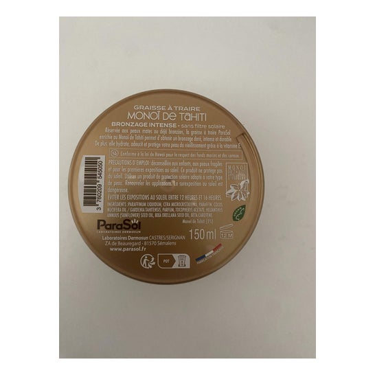 ParaSol Graisse à Traire Monoï De Tahiti Parfum Coco 150 ml