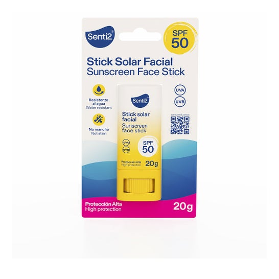 Senti2 Stick Solaire Visage Spf50 20g