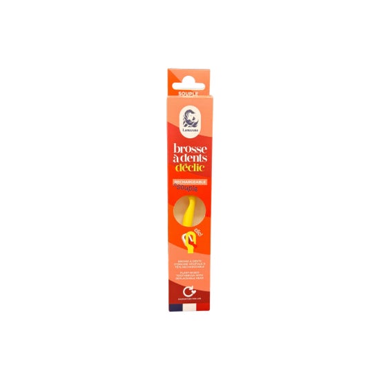 Lamazuna Brosse à Dents Douce Jaune Pastel 1 ud