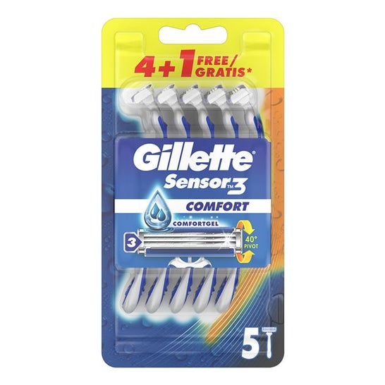 Gillette Rasoir Sensor3 Jetable 5uts