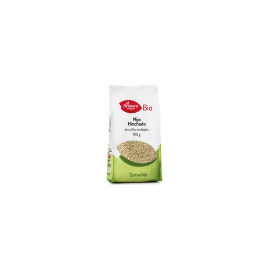 L'étable à grains entiers de millet gonflé biologique 100g