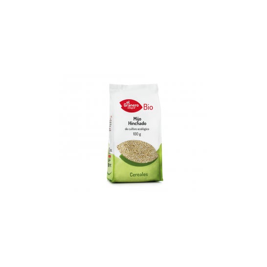 L'étable à grains entiers de millet gonflé biologique 100g
