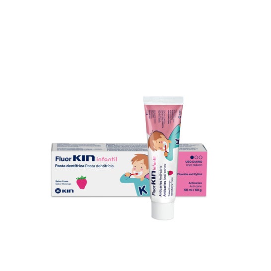 Fluor-Kin Dentifrice pour enfants à la fraise 50ml