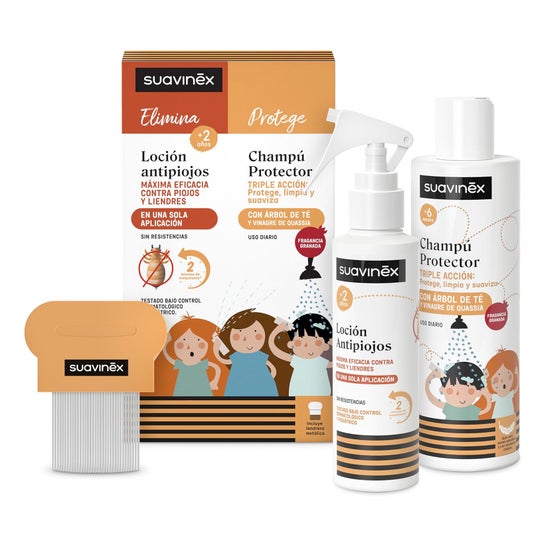 Suavinex Set Lotion Anti-Poux 125 ml + Shampooing Protecteur 250 ml