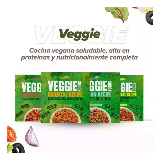 HSN Plato Preparado Estilo Veggie Pasta Orzo con Aceite de Oliva Estilo Italiano 280g