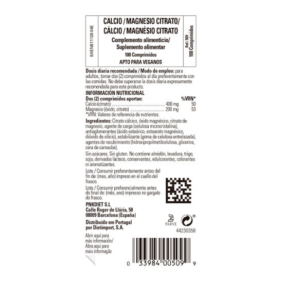 Solgar Calcium Magnésium Cit Cit 100