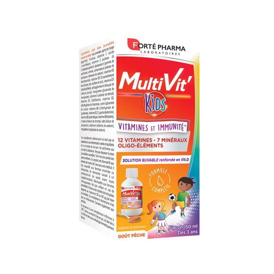 Forte Pharma Multivit' Kids Goût Pêche 150ml