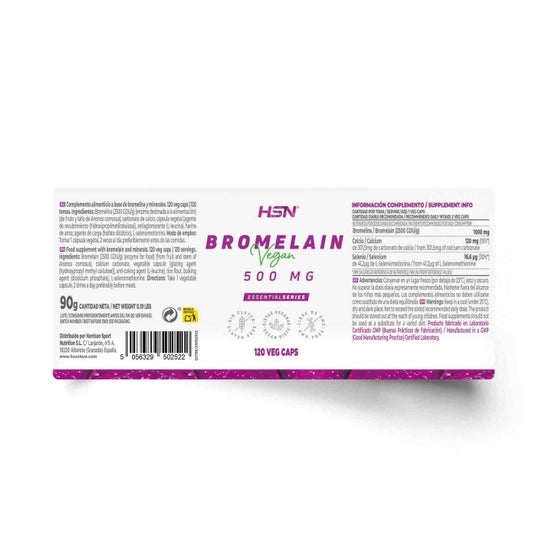 HSN Bromelina 500mg 120vcaps