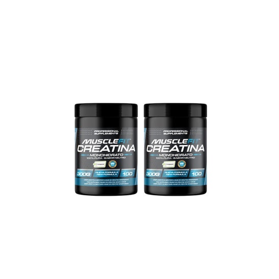 MuscleFit Pack Creapure Creatina Monohidrato Micronizada 2x300g + Shaker