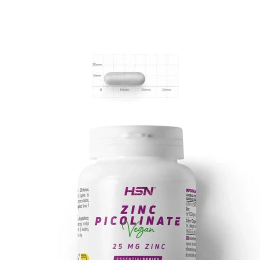 HSN Picolinato de Zinc 25mg Zinc 120vcaps