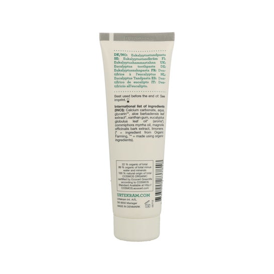 Urtekram Dentifrice Eucalyptus 75ml