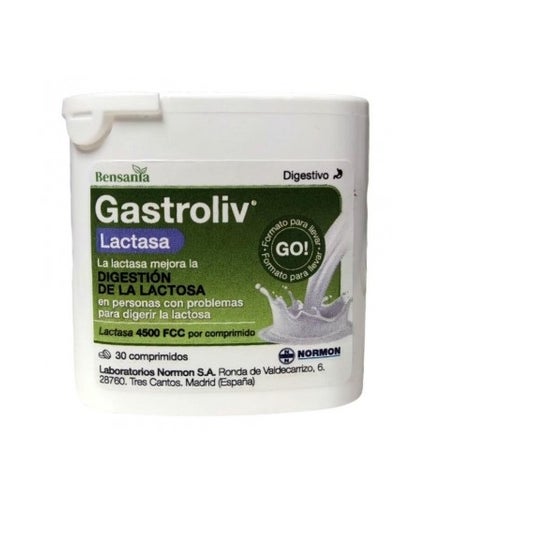 Normon Gastroliv Lactase Forte 30comp