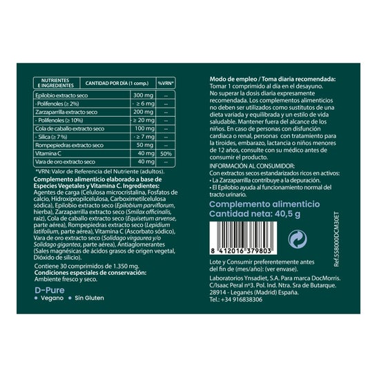 DocMorris D-Pure 30 Comprimés (Expire dans moins de 6 mois)