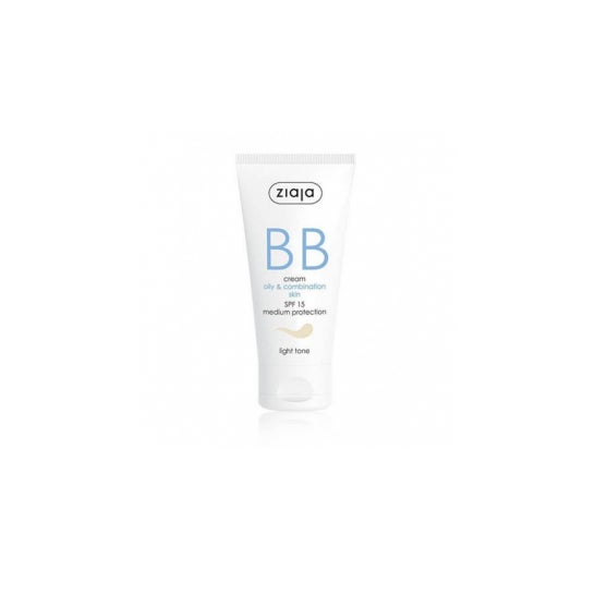 Ziaja Bb Crème Peau Grasse et Mixte Spf15 Teint Clair 50ml