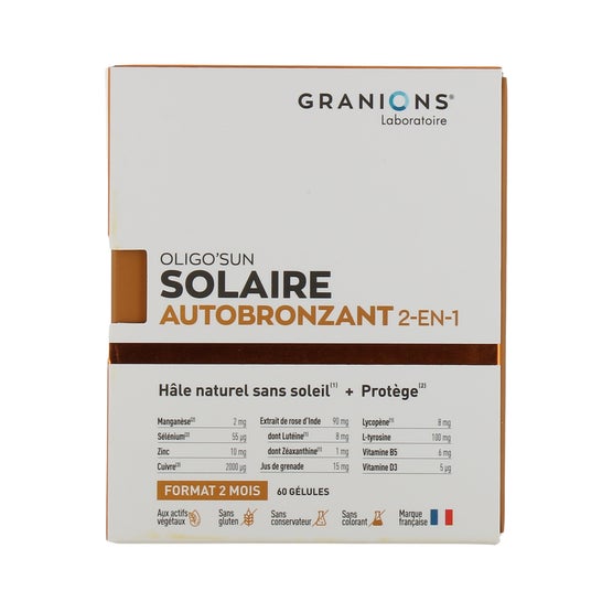 Granions Oligo'sun Solaire Autobronzant 2 en 1 60 Gélules