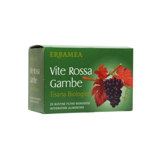 Erbamea Red Vine Legs Organic Herbal Tea 20 Sachets