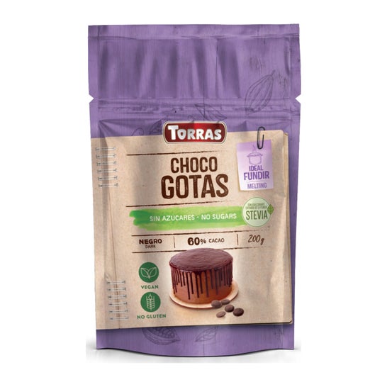 Torras Gouttes 60% Stevia Sans Sucre Doypack 200g