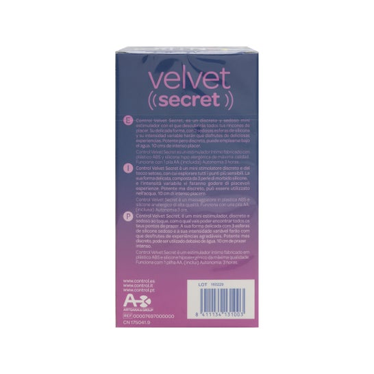 Control Velvet Secret mini vibromasseur 1 u.