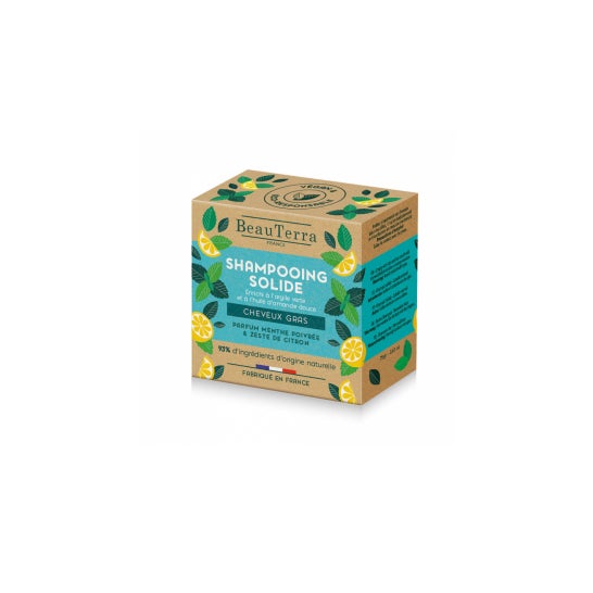 BeauTerra Shampooing Solide Cheveux Gras 75g