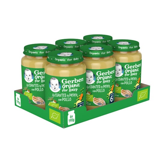 Gerber Bio Pois Pommes de terre Poulet 190g