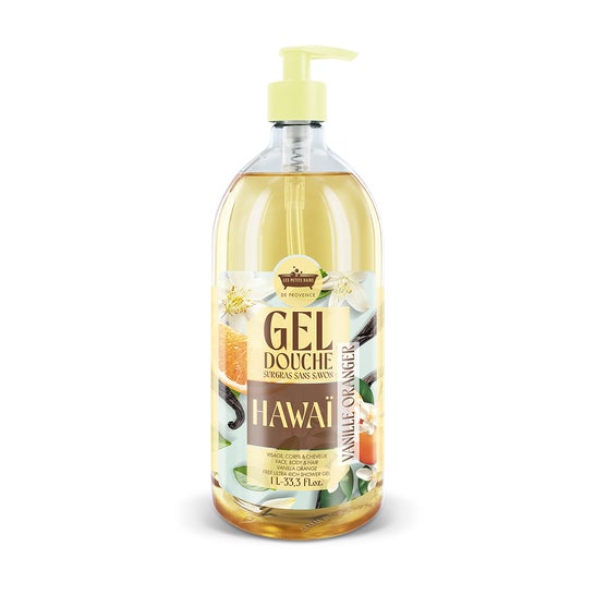 Les Petits Bains Provence Gel douche Hawaï Vanille Orange 1L