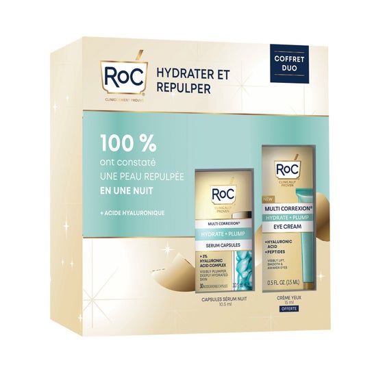 RoC Coffret Hydrater Et Repulper Capsules Sérum Nuit + Crème Yeux