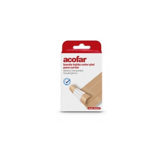 Acofar bande de pansement en tissu pour couper poreux 10x6cm 10uds