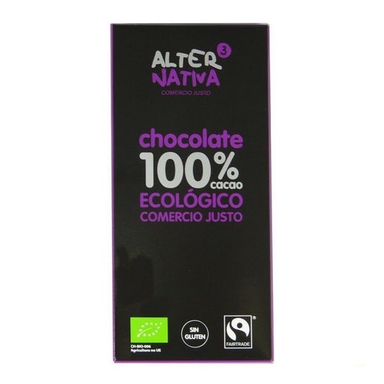 Alternativa3 Choco Nego 100% Cacao Bio C.J 80g