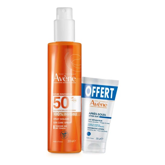 Avène Pack Spray Solaire SPF50 Invisible + Après-Soleil 200+50 ml