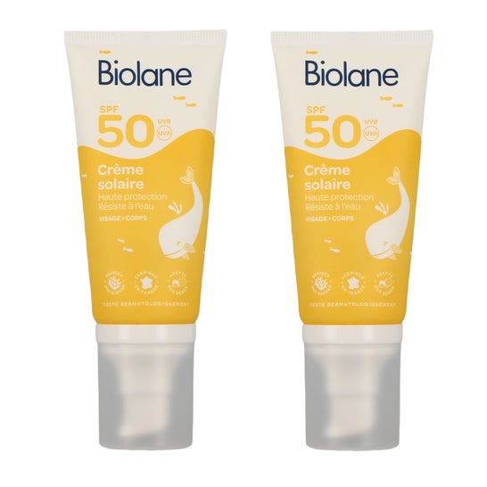 Biolane Expert Crème Solaire Bébé SPF50 2x50 ml
